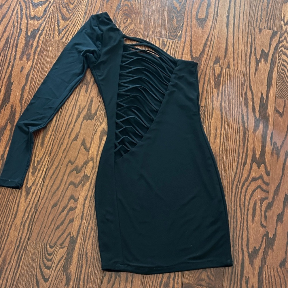 Elegant Black Cutout Dress